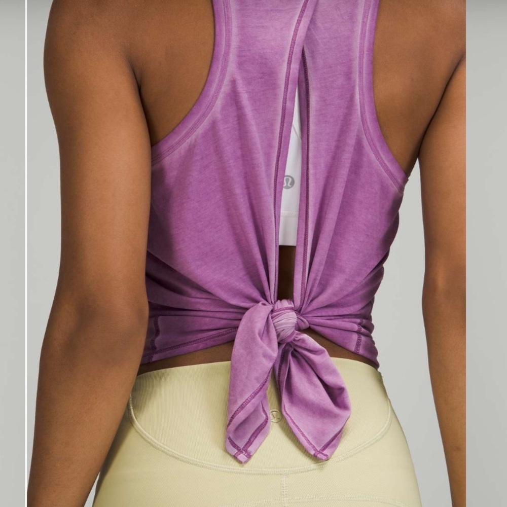Lululemon // EUC All Tied Up Tank Top
Sublimado Pigment Dye Wisteria Purple SZ 8 - Picture 4 of 7